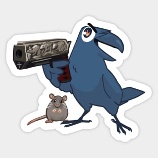 Rat King Crow Sticker